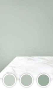 sage green interior paint color swatches and room