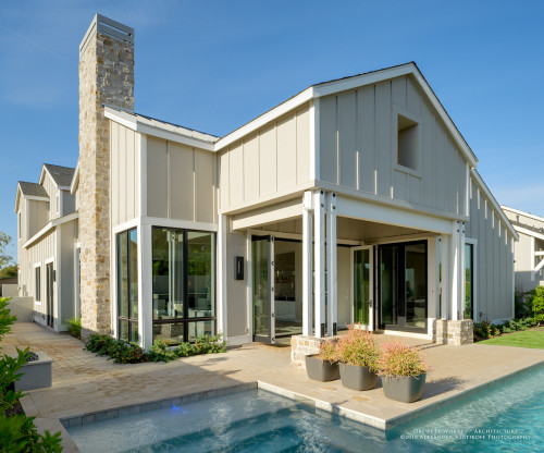 Beige Coloured Modern House