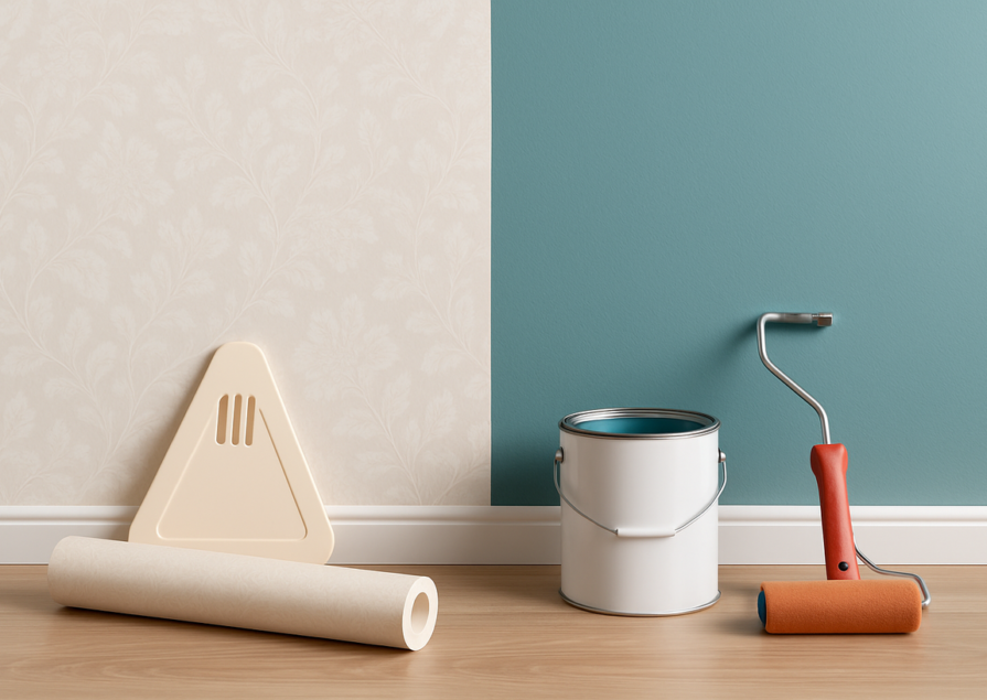 Wallpaper vs Paint