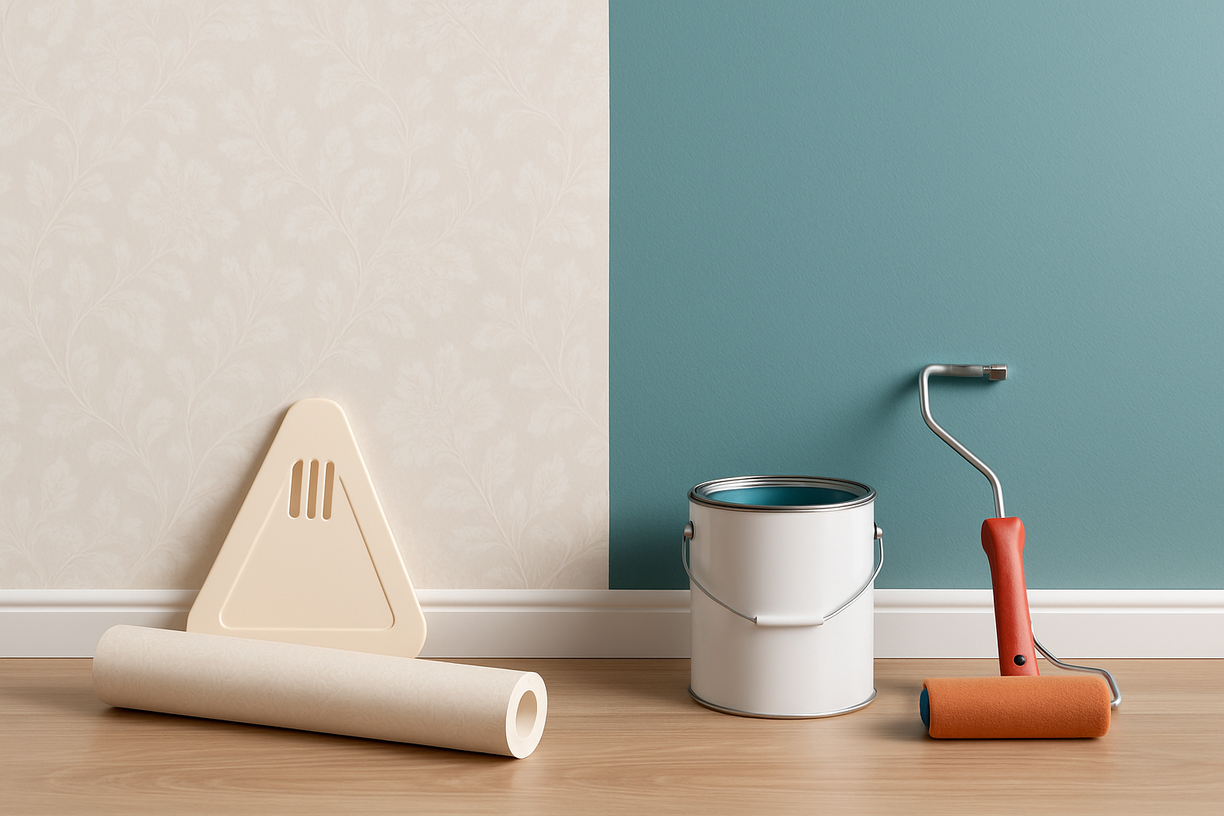 Wallpaper vs Paint