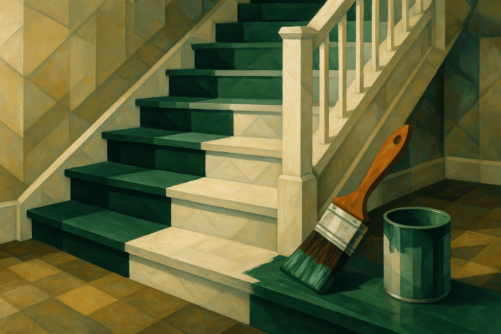 How to Paint Stairs Without Slippery or Peeling Steps - Hemlock